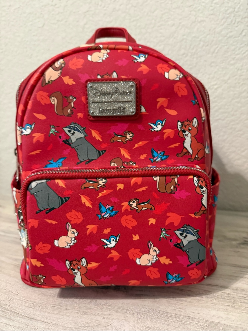 Loungefly Red Woodland Characters Mini Backpack